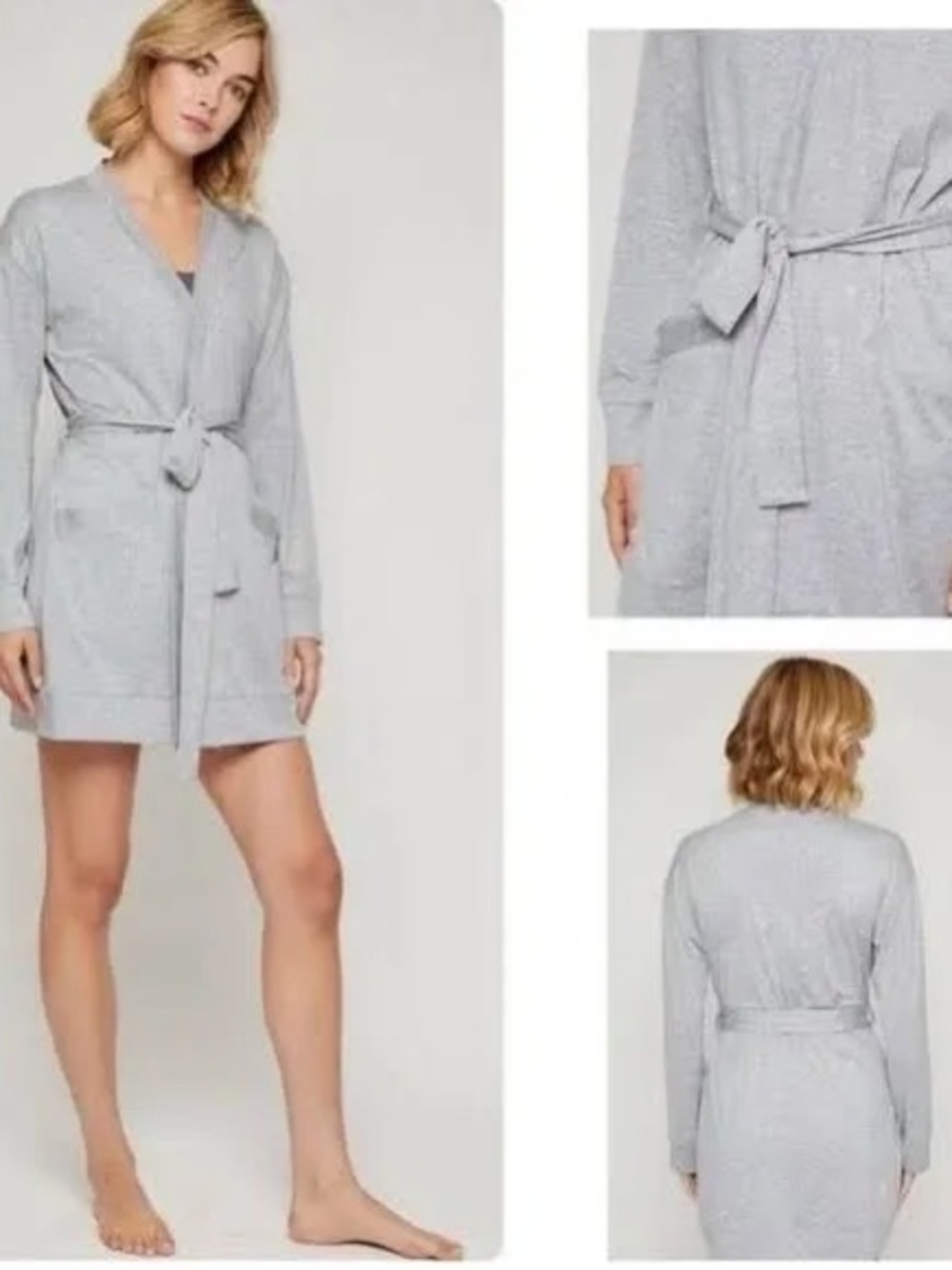 Fourlaps Gray Heather Stratus Wrap Robe